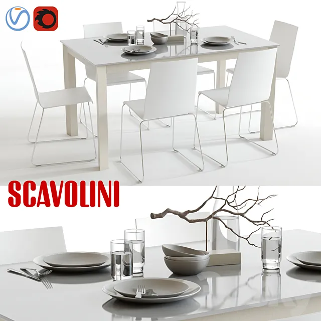 Scavolini Aire and Kuadra 3DModel Scavolini Aire and Kuadra 3DModel