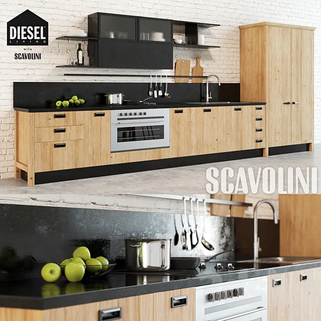 Scavolini Diesel Social Kitchen 1 3DModel