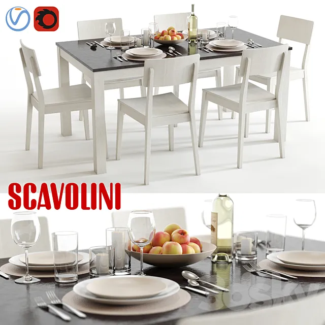 Scavolini Duke and Mika 3D Model Scavolini Duke and Mika 3D Model