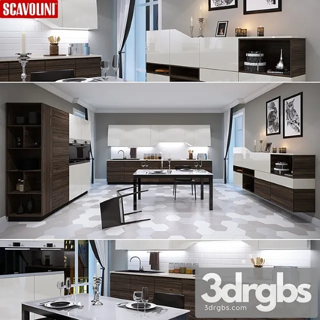 Scavolini Flux Swing Lineare 3D Model Download Scavolini Flux Swing Lineare 3D Model Download