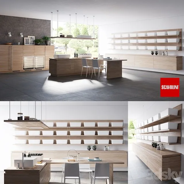 Scavolini Ki Kitchen 3D Model