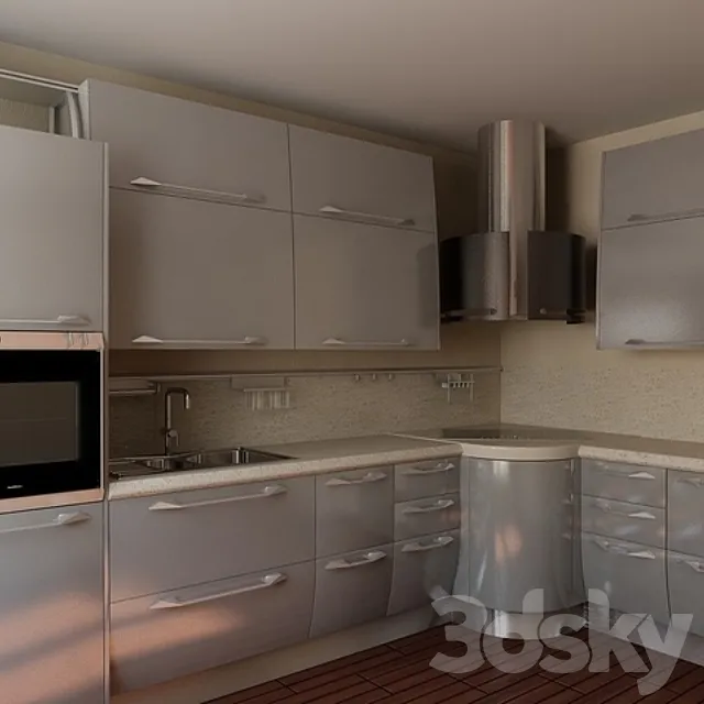 SCAVOLINI Kitchen FLUX factory 3DModel