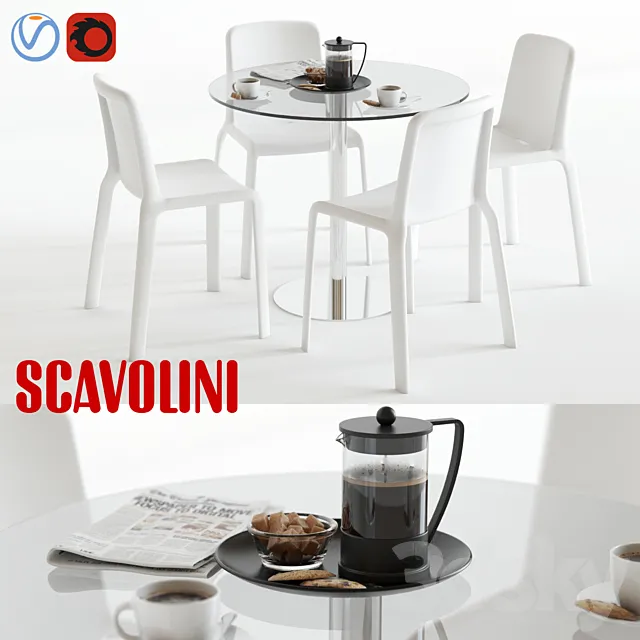 Scavolini Loop and Snow 3DModel Scavolini Loop and Snow 3DModel