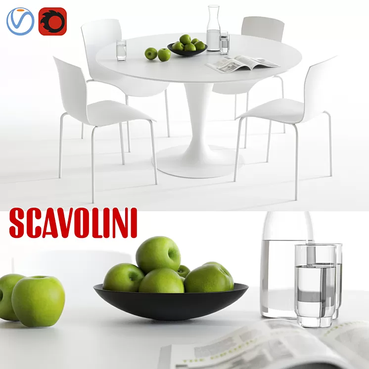 Scavolini Nomo and Chatty 3D Model Scavolini Nomo and Chatty 3D Model