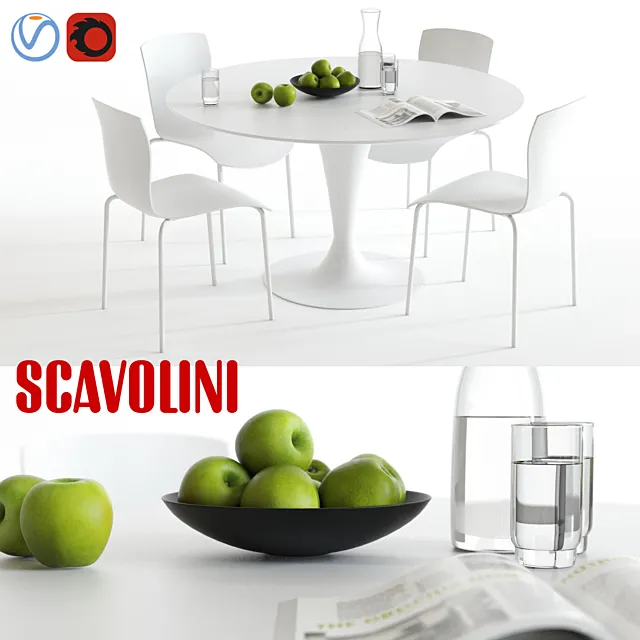 Scavolini Nomo and Chatty 3DModel Scavolini Nomo and Chatty 3DModel