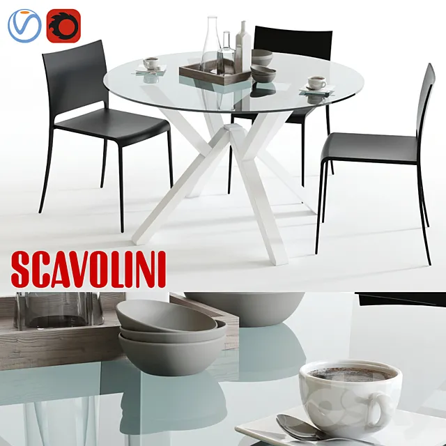 Scavolini Shangai and Mya 3D Model Scavolini Shangai and Mya 3D Model