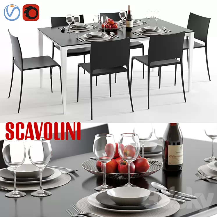 Scavolini Timeless and Mya 3D Model Scavolini Timeless and Mya 3D Model