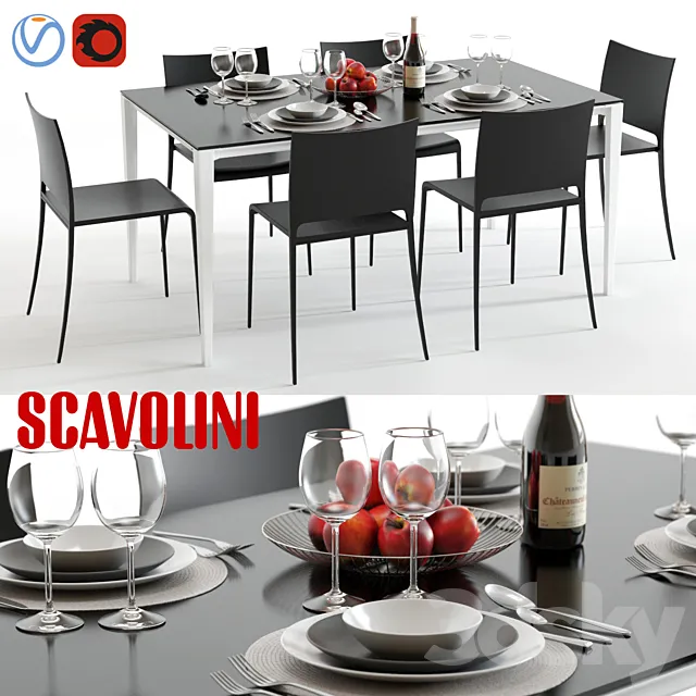 Scavolini Timeless and Mya 3DModel Scavolini Timeless and Mya 3DModel