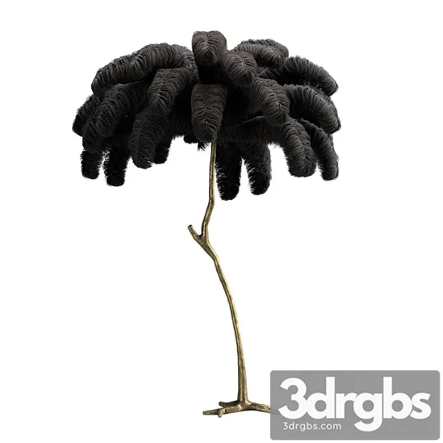 Scenery from ostrich feathers 3D Model Download