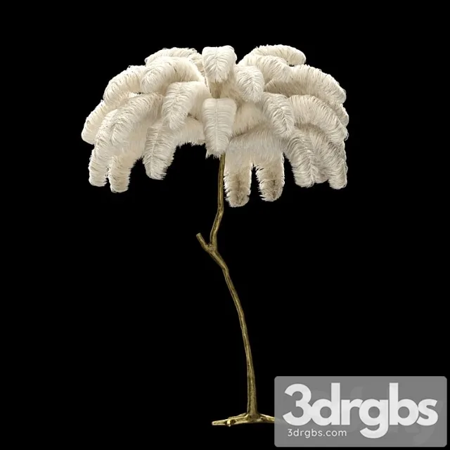 Scenery from ostrich feathers_1 3D Model Download