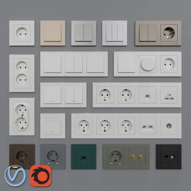 Schneider Electric Atlas Design 3D Model Download