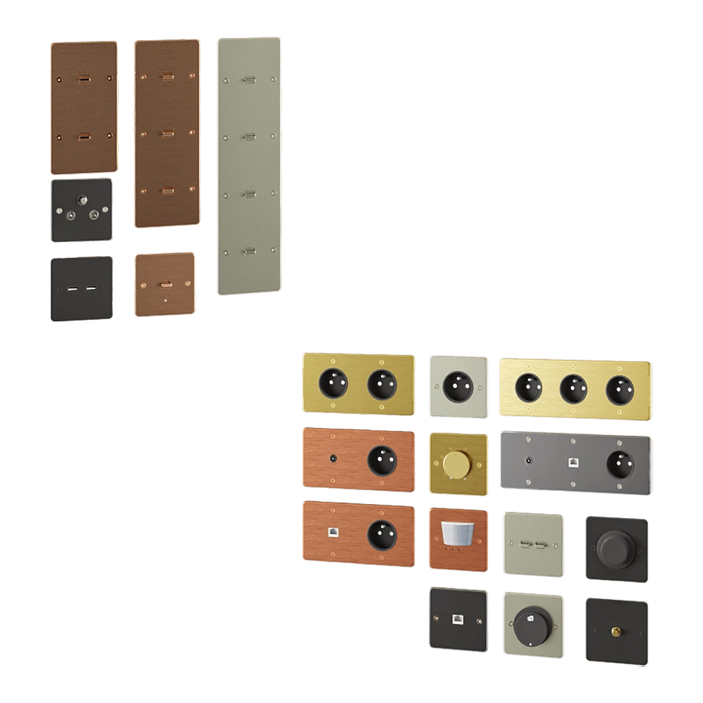 Schneider Electric – Sockets and switches Sequence 5 3D Model