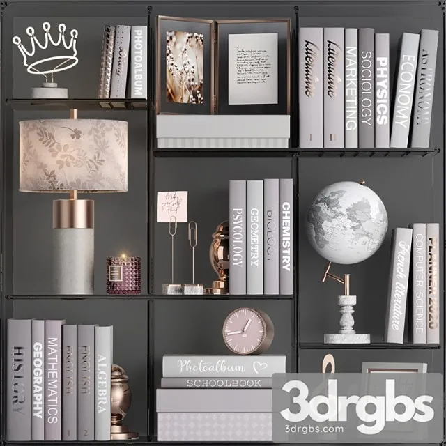 School Decor Set 3D Model Download