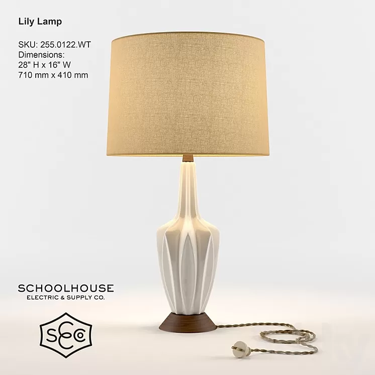 Schoolhouse Electric – Lily Lamp 3D Model
