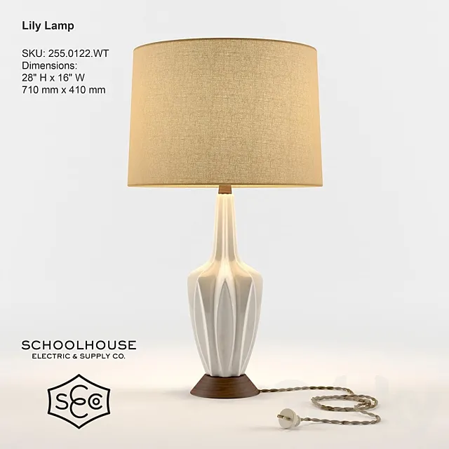 Schoolhouse Electric – Lily Lamp 3DModel