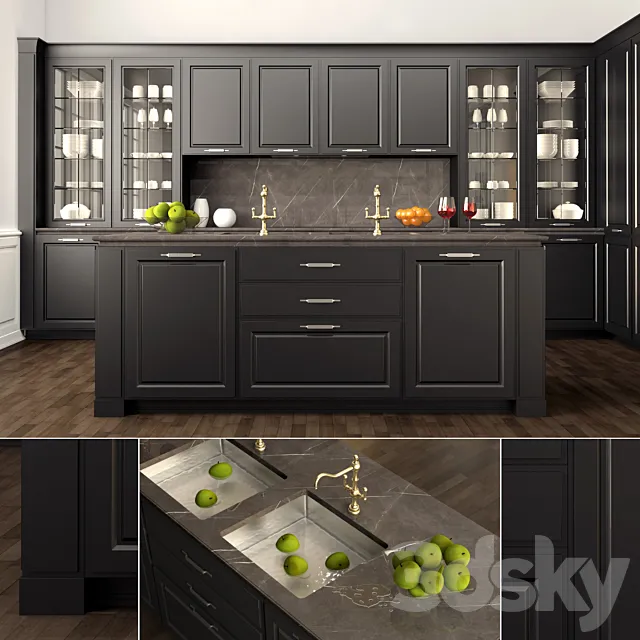 SCIC – Glamor Collection. Gonzaga Kitchen 3DModel