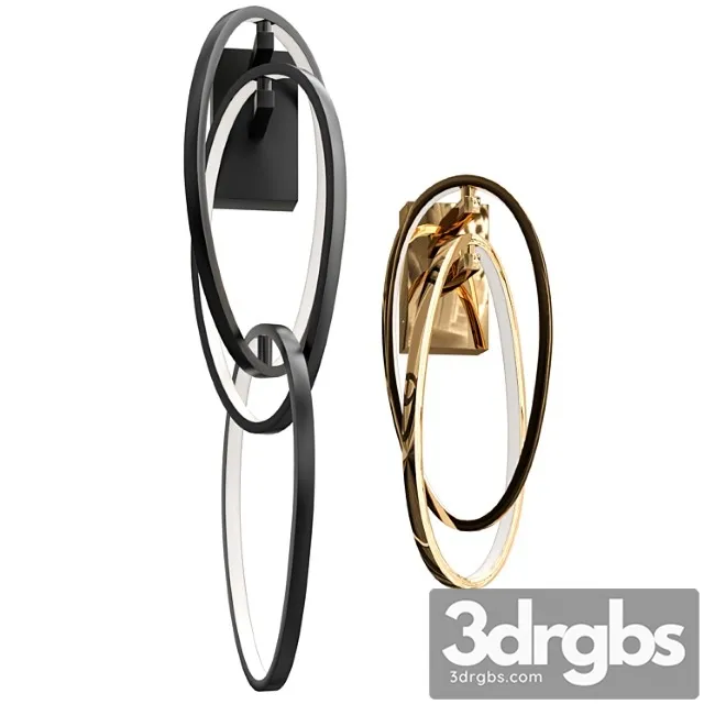 Sconce 3 chain link gold Sconce 3 chain link gold