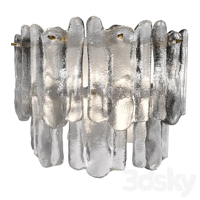 Sconce “Arctic” _ Kalmar Ice Glass 3D Model Sconce “Arctic” _ Kalmar Ice Glass 3D Model