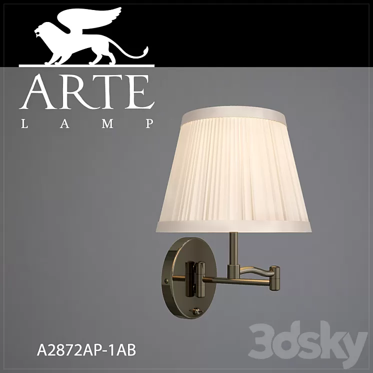 Sconce Arte Lamp A2872AP-1AB 3D Model Sconce Arte Lamp A2872AP-1AB 3D Model