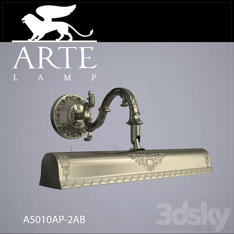 Sconce Arte Lamp A5010AP-2AB 3D Model Sconce Arte Lamp A5010AP-2AB 3D Model