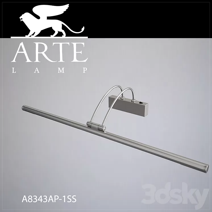Sconce Arte Lamp A8343AP-1SS 3D Model Sconce Arte Lamp A8343AP-1SS 3D Model