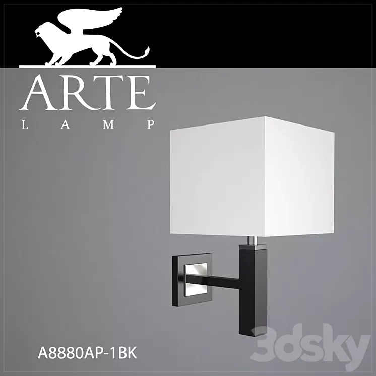 Sconce Arte Lamp A8880AP-1BK 3D Model Sconce Arte Lamp A8880AP-1BK 3D Model