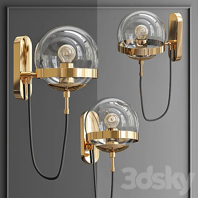 Sconce Ball and String 3D Model