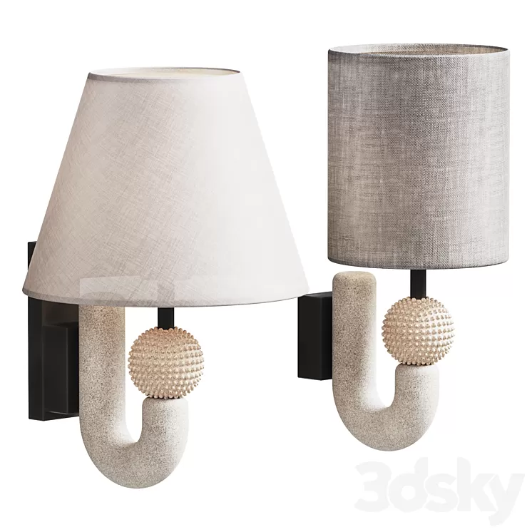 Sconce Carlo and Sconce Carlo Enlarged 3D Model