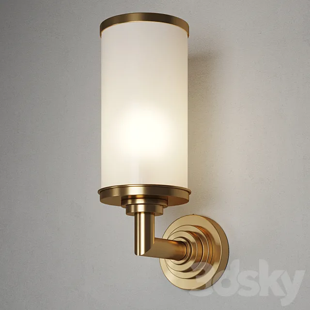 Sconce Dantone Home Stone 3D Model Sconce Dantone Home Stone 3D Model