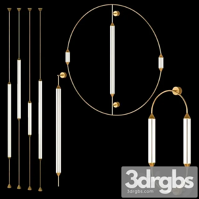 Sconce Giopato Coombes Cirque Set 3D Model Download