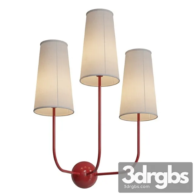 Sconce Graceful Red Toadstools Designed By Kelly Wearstler 3D Model Download