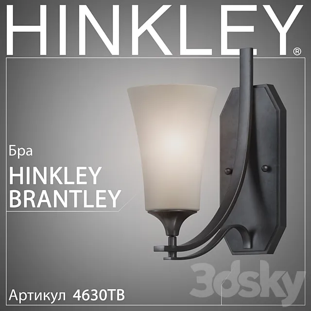 Sconce Hinkley Brantley 4630TB 3D Model Sconce Hinkley Brantley 4630TB 3D Model