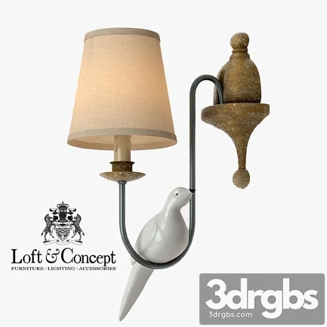 Sconce Norman Bird Wall Lamp One 3D Model Download