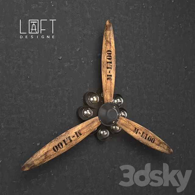 Sconce Propeller 3DModel Sconce Propeller 3DModel