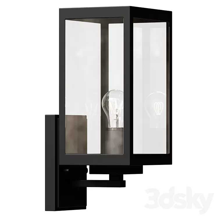 Sconce Rinnah Outdoor Wall Sconce 3D Model Free Download