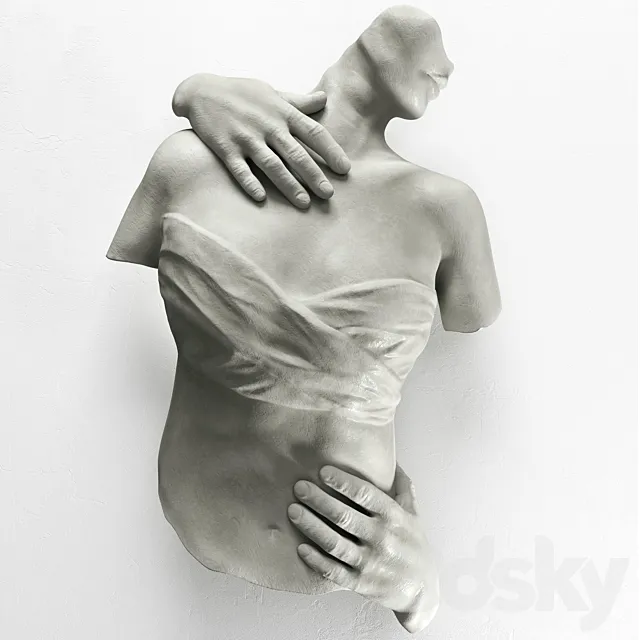 Sconce Sculpture Female Torso 3DModel Sconce Sculpture Female Torso 3DModel