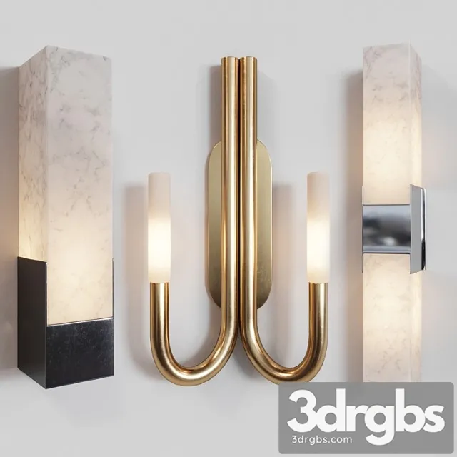 Sconce set by kelly wearstler 3D Model Download