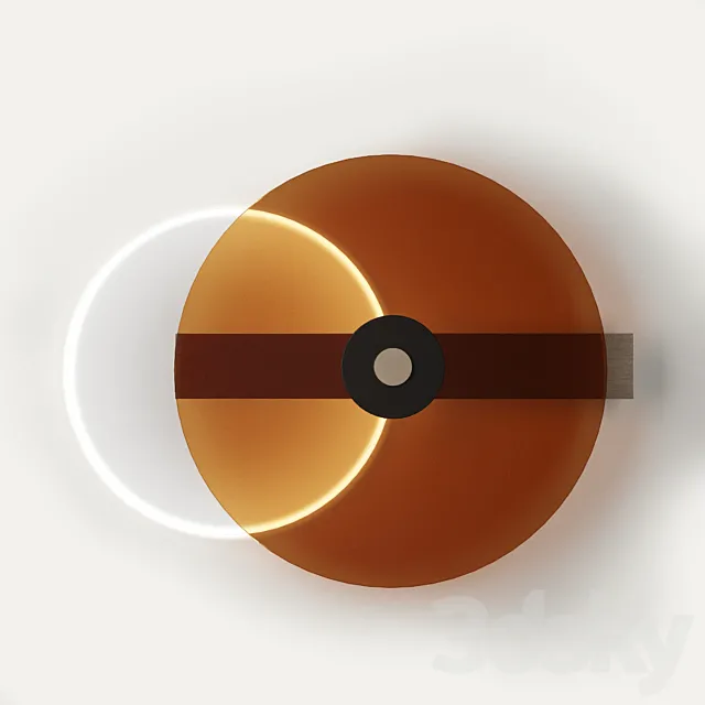 Sconce Space Disk Wall lamp 3D Model Sconce Space Disk Wall lamp 3D Model