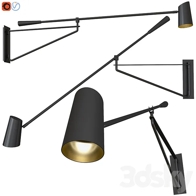 Sconce Stylus Modern Forms 3D Model Sconce Stylus Modern Forms 3D Model