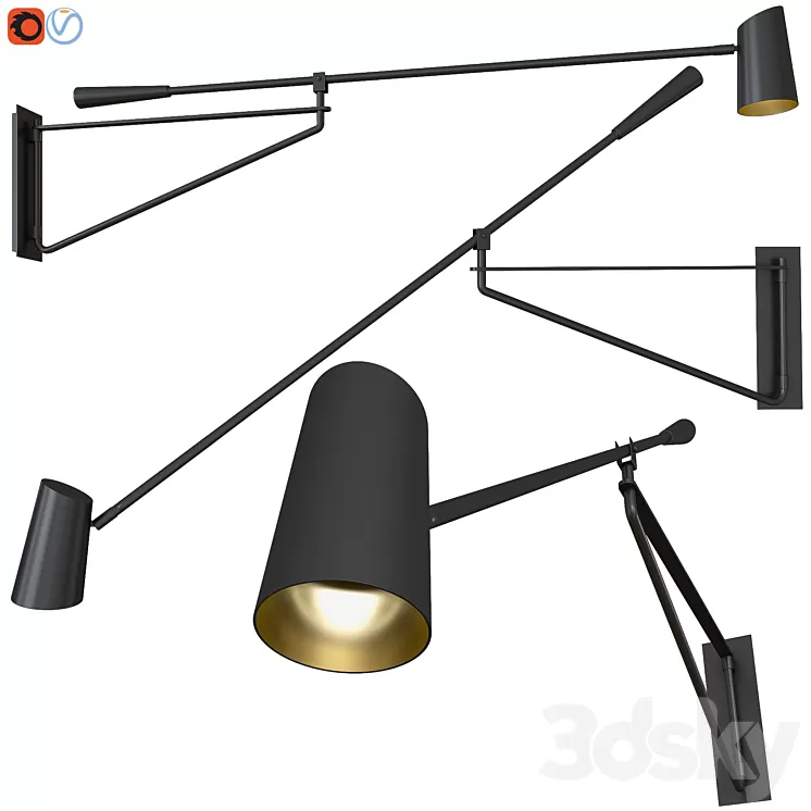 Sconce Stylus Modern Forms 3D Model Free Download Sconce Stylus Modern Forms 3D Model Free Download