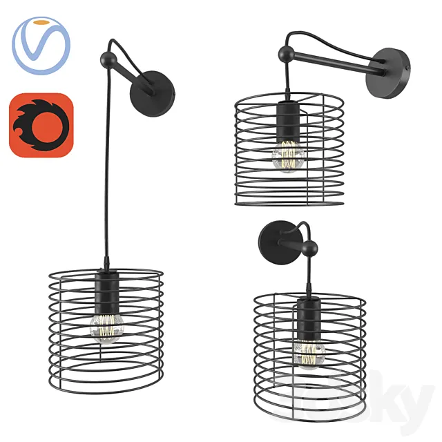 Sconce Vakero Vitaluce 3D Model