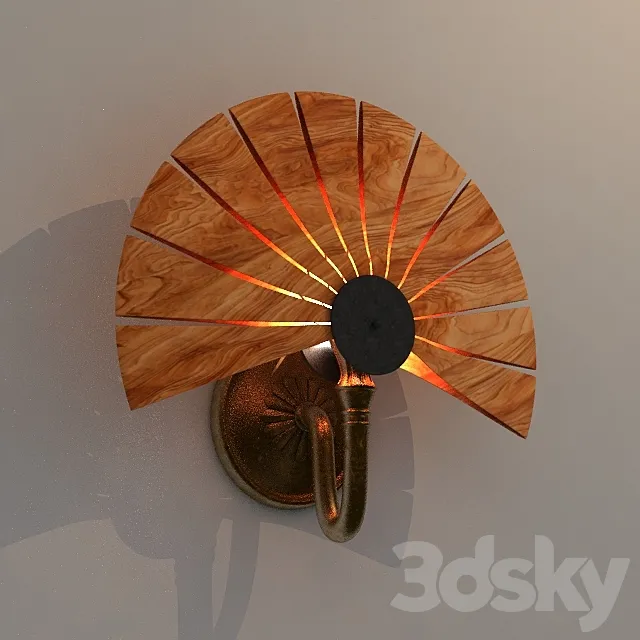 Sconce. wood 3DModel Sconce. wood 3DModel