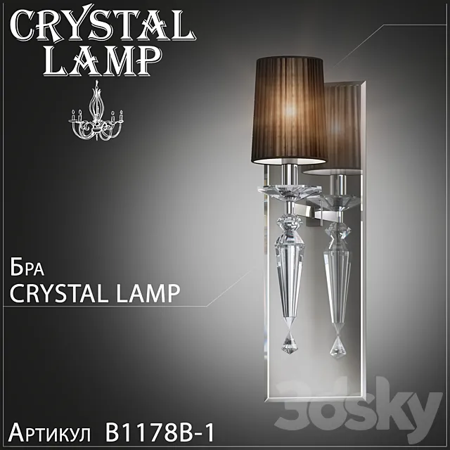 Sconces Crystal Lamp Falcetto B1178B-1 3DModel