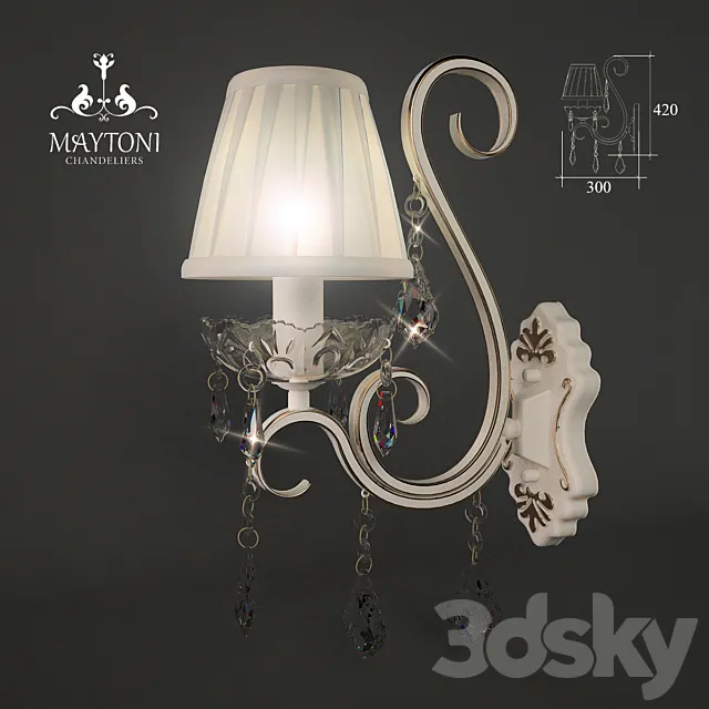 sconces maytoni ARM288-01-G 3DModel