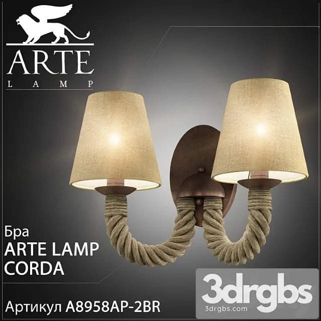 Scone Arte Lamp Corda A8958ap 2br 3D Model Download
