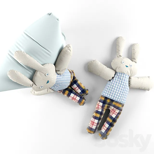 Scops Owl toy “Bunny” 3D Model Scops Owl toy “Bunny” 3D Model