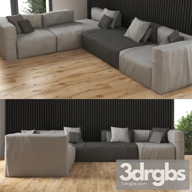 Scotch Big Sofa 3D Model Download