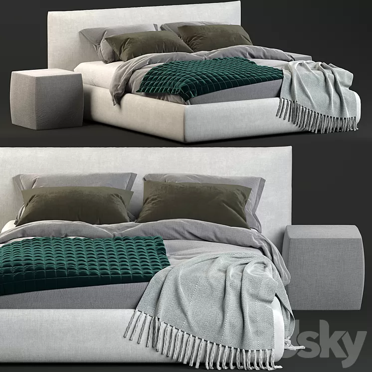Scott Meridiani Bed 3D Model
