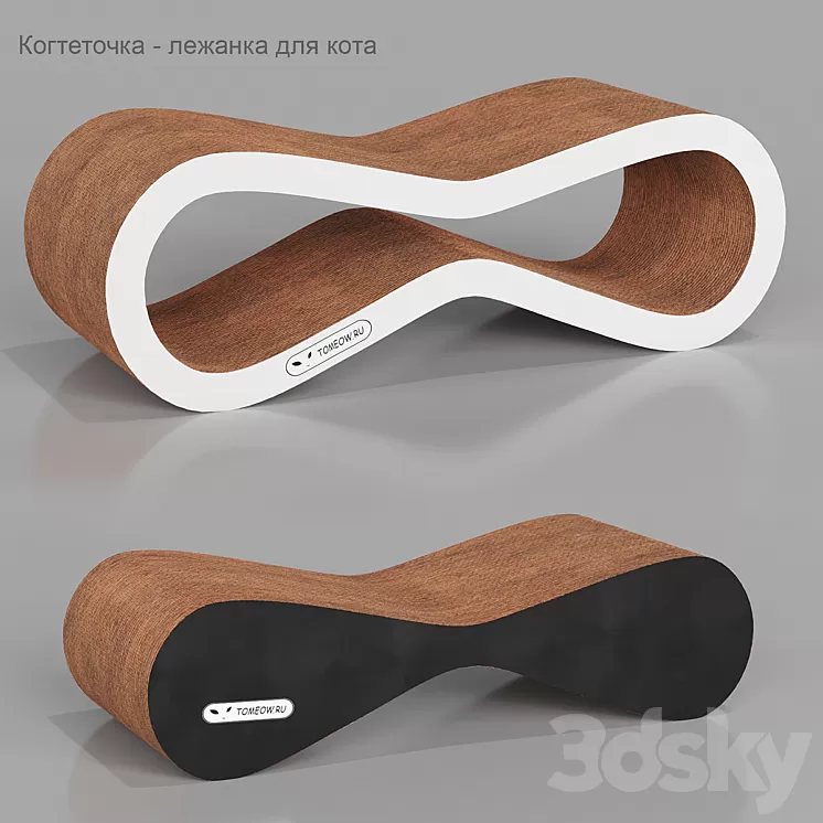 Scratching post – bed for cats Tomeow 3D Model