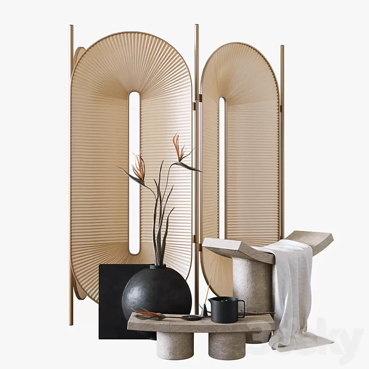 Screen Set Minima Moralia 3D Model Free Download